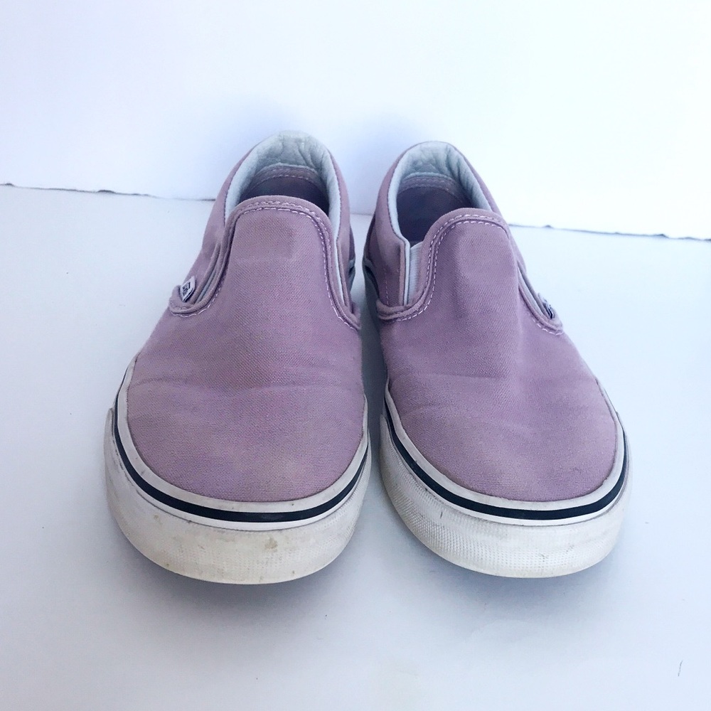 Light Purple Canvas Slip-on Vans